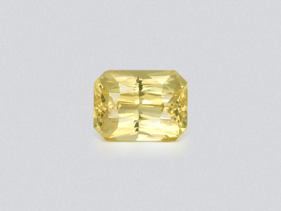 Unheated Vivid yellow sapphire radiant cut 1.51 carats, Sri Lanka photo