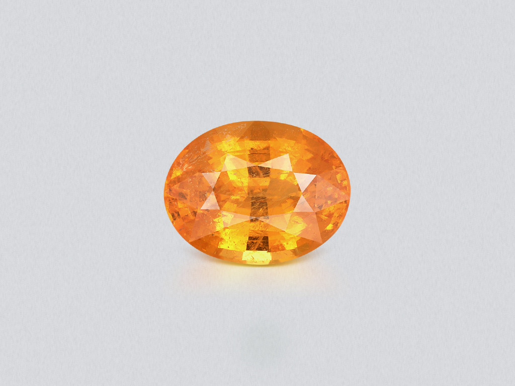 Mandarin spessartine oval cut 5.75 carats, Tanzania Image №1