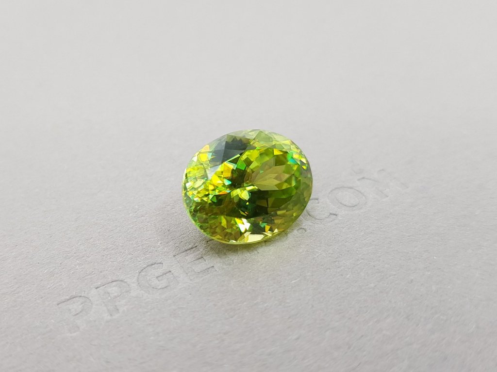 Bright green sphene 10.45 ct, Zimbabwe Image №2