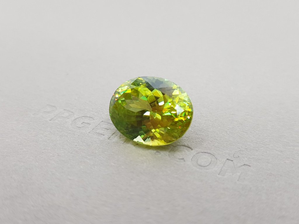 Bright green sphene 10.45 ct, Zimbabwe Image №3