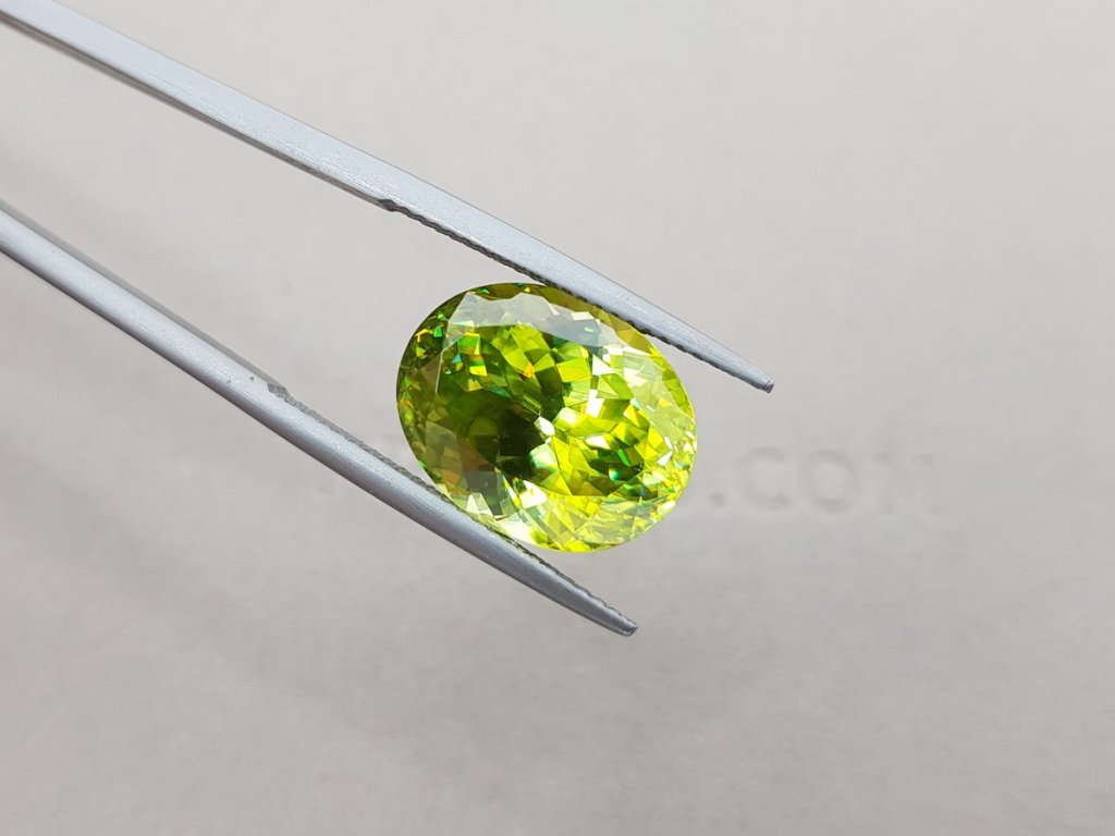 Bright green sphene 10.45 ct, Zimbabwe Image №4