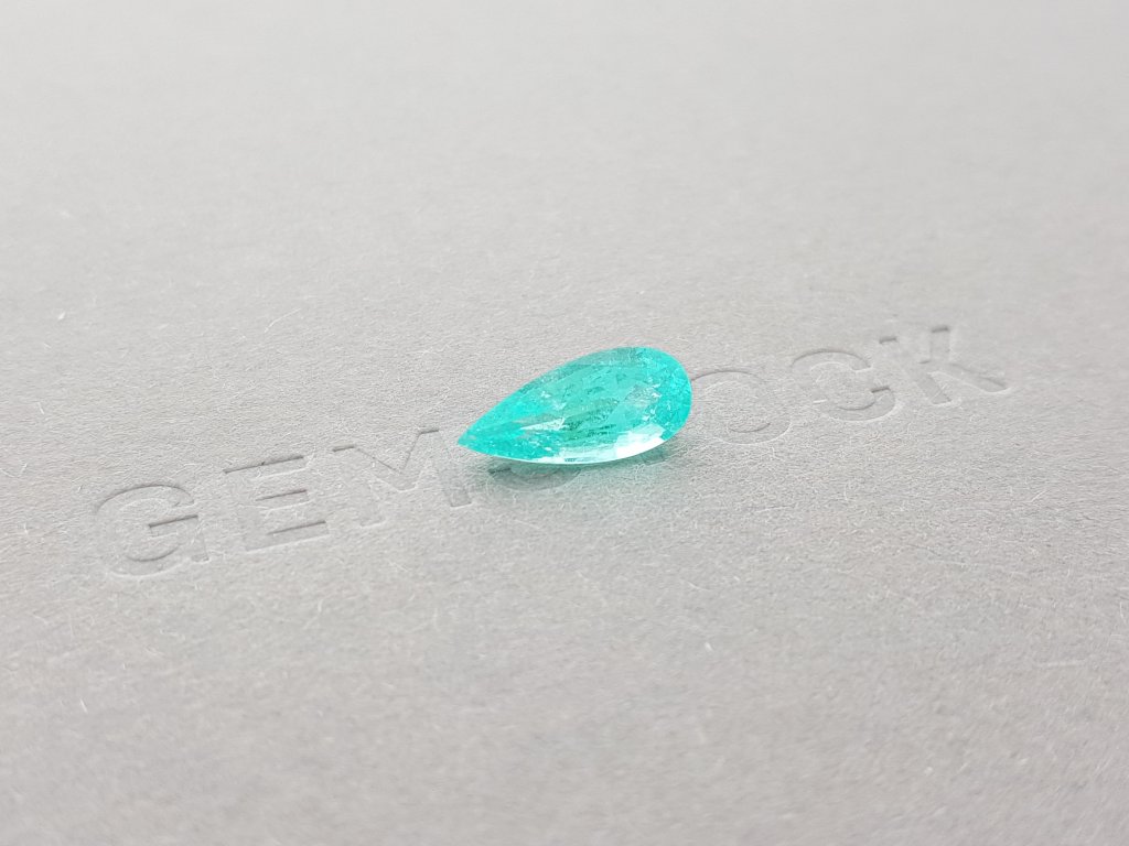 Pear cut neon blue Paraiba tourmaline 1.86 ct Image №2