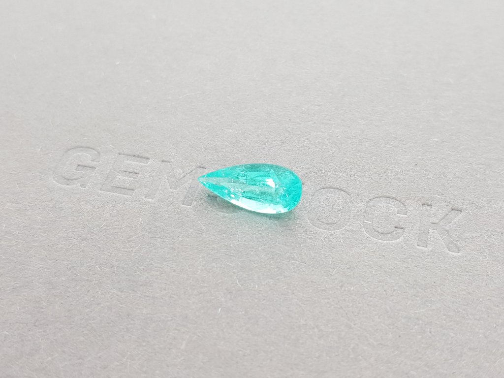 Pear cut neon blue Paraiba tourmaline 1.86 ct Image №3