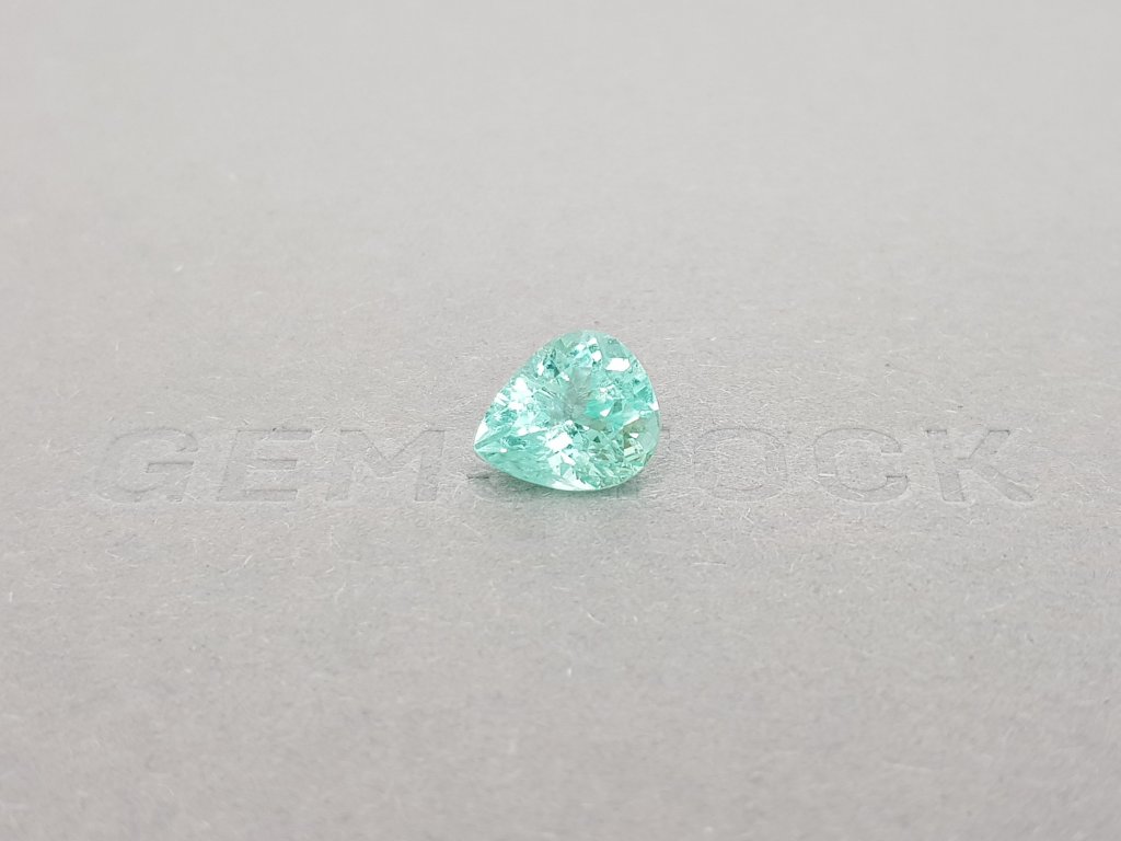 Paraiba tourmaline, pear cut 2.84 ct, Mozambique, GIA Image №1