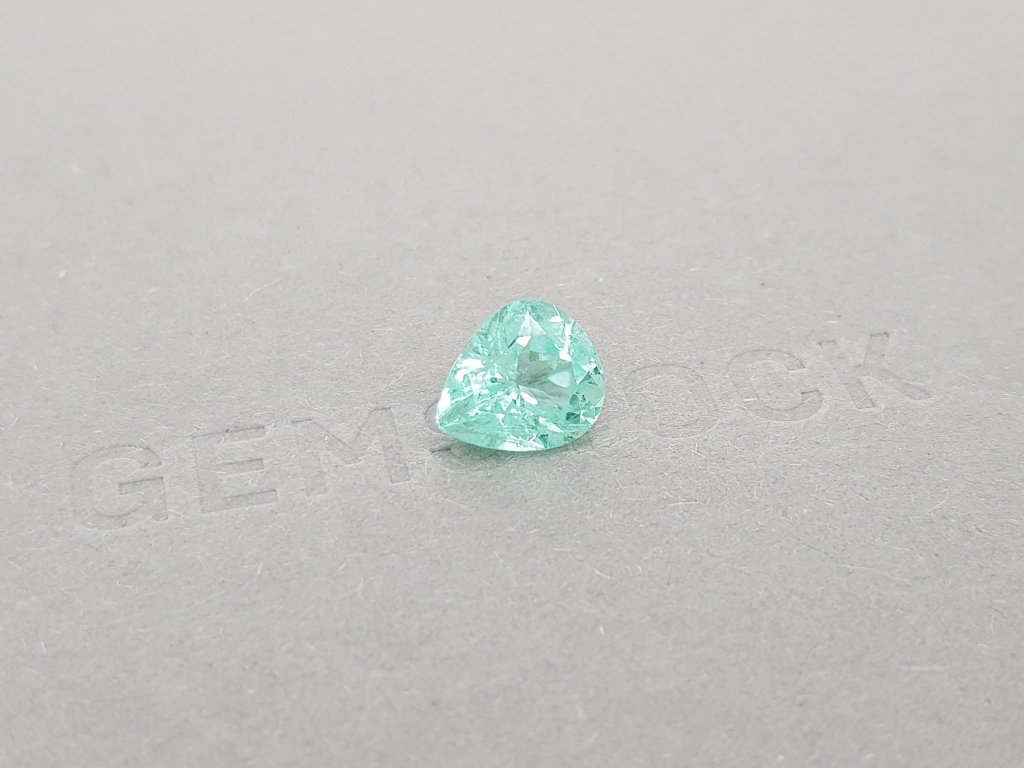 Paraiba tourmaline, pear cut 2.84 ct, Mozambique, GIA Image №2