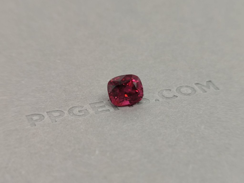 Cushion cut red spinel 3.37 ct Burma Image №2