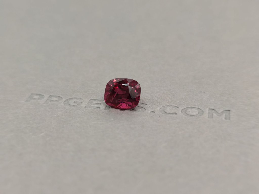 Cushion cut red spinel 3.37 ct Burma Image №3