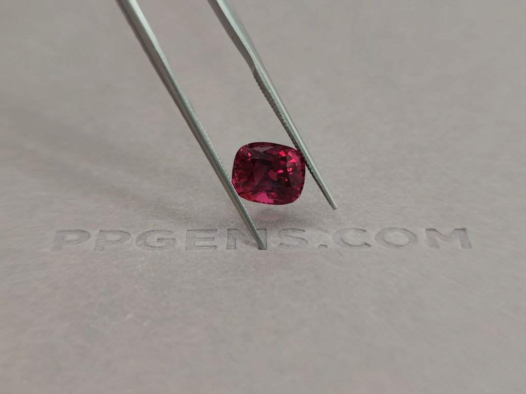 Cushion cut red spinel 3.37 ct Burma Image №4