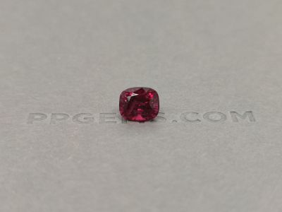Cushion cut red spinel 3.37 ct Burma photo