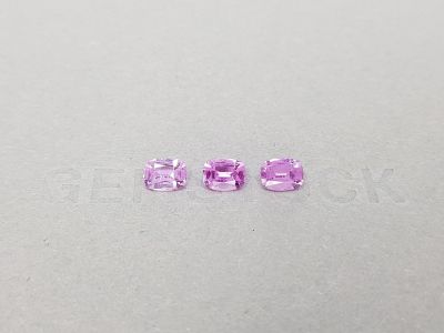 Unheated pink sapphire set 2.02 ct from Madagascar photo