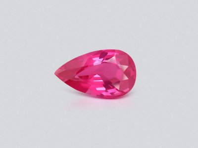 Vibrant red pink Mahenge spinel in pear shape 2.03 carats, Tanzania photo