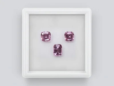 Cushion Cut Pink Spinel Set 3.64ct, Tajikistan photo