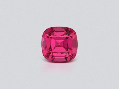Vivid pink Mahenge spinel in cushion cut 2.19 carats, Tanzania photo