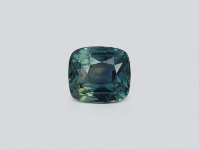 Unheated Teal sapphire cushion cut 2.53 carats, Sri Lanka photo