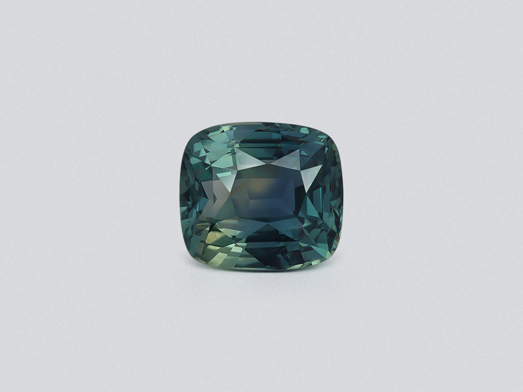 Unheated Teal sapphire cushion cut 2.53 carats, Sri Lanka Image №1