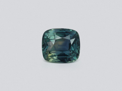 Unheated Teal sapphire cushion cut 2.53 carats, Sri Lanka photo