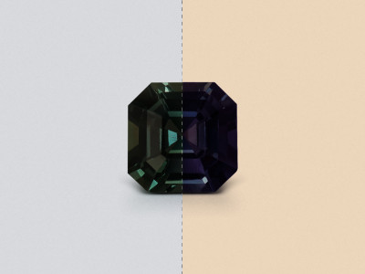 Sapphire Teal octagon cut 1.22 carats, Madagascar photo