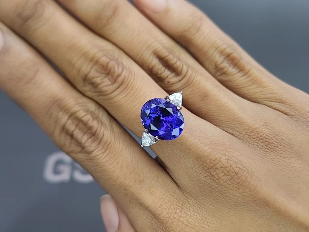 Tanzanite oval cut 7.02 carats, Tanzania Image №5