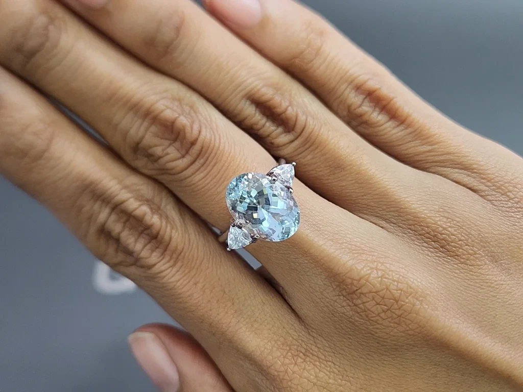 Aquamarine oval cut 5.38 carats, Madagascar  Image №5