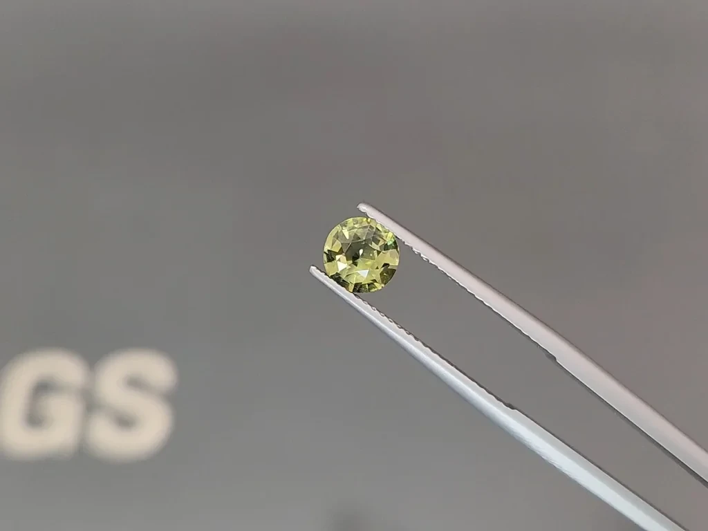 Unheated sapphireTeal round cut 1.04 carats, Madagascar Image №3