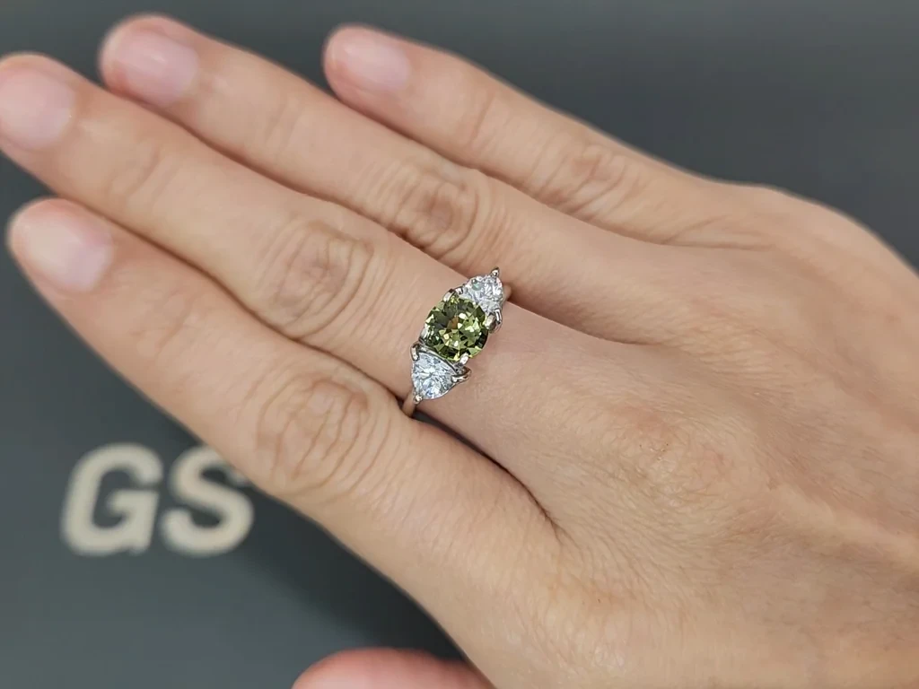 Unheated sapphireTeal round cut 1.04 carats, Madagascar Image №5