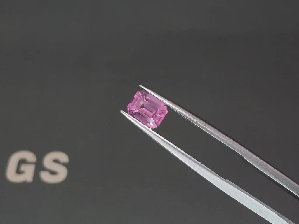 Pink spinel Mahenge octagon cut 1.06 carats, Tanzania Image №3