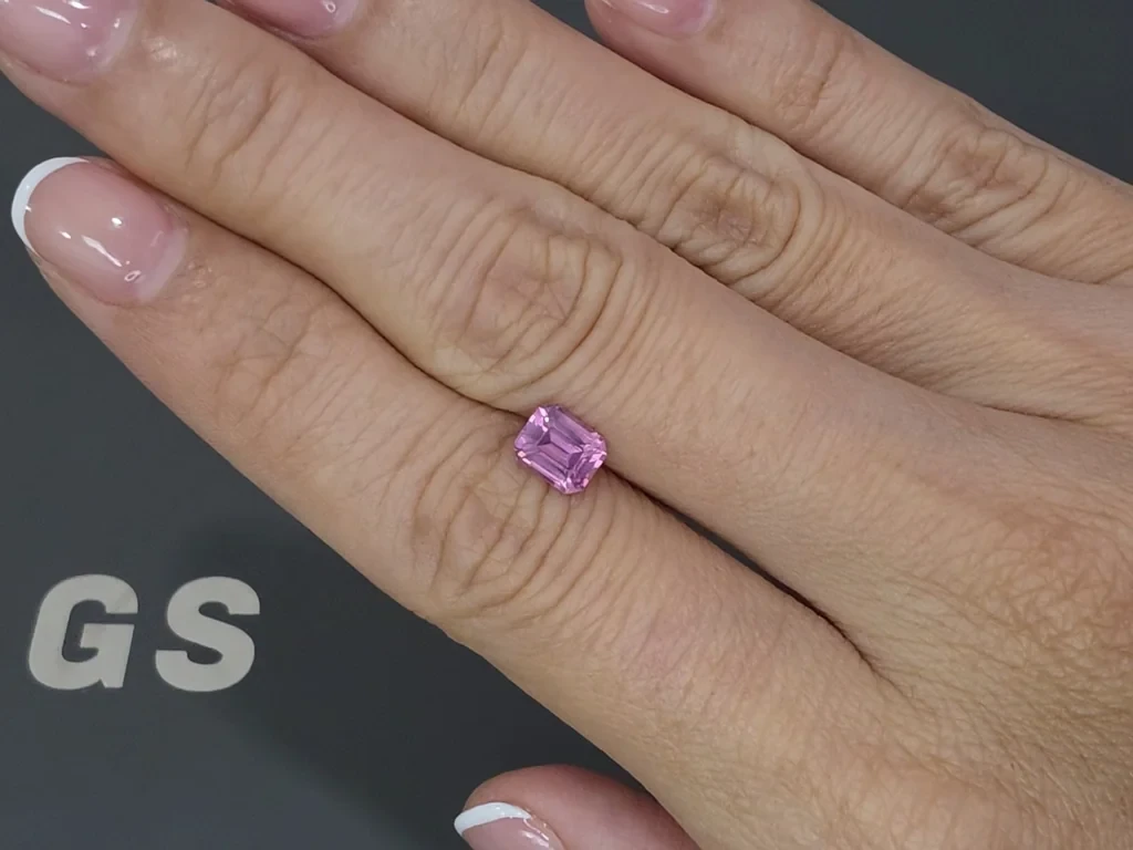 Pink spinel Mahenge octagon cut 1.06 carats, Tanzania Image №2