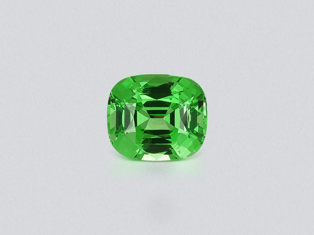 Garnet tsavorite cushion cut 5,52 carats, Tanzania Image №1