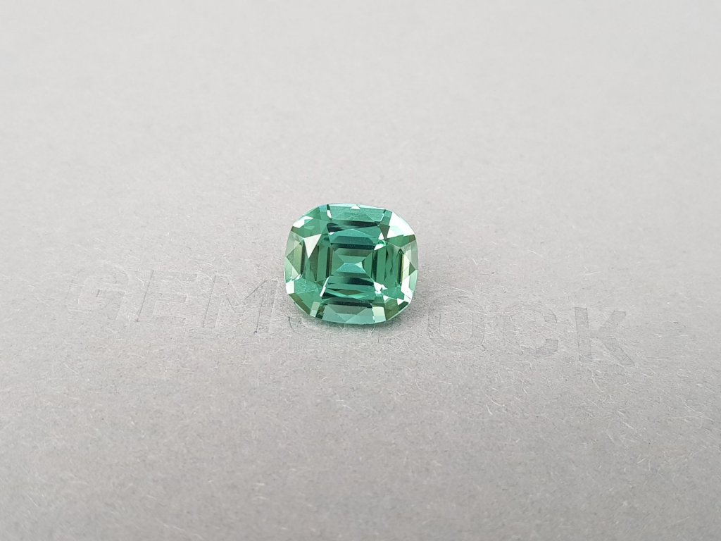 Cushion cut Lagoon tourmaline 6.78 ct, Congo Image №2