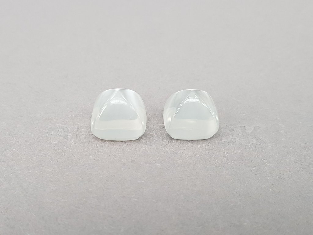 Pair of moonstones from Burma in sugarloaf cut 24.93 ct Image №2