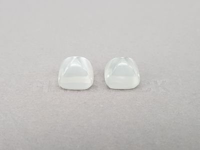 Pair of moonstones from Burma in sugarloaf cut 24.93 ct photo
