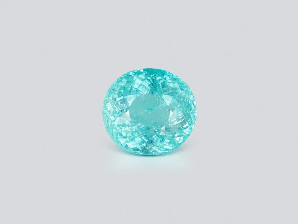 Neon blue Paraiba tourmaline in oval cut 10.33 carats, Mozambique Image №1