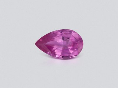 Unheated pear cut pink sapphire 0.97 carats, Madagascar photo