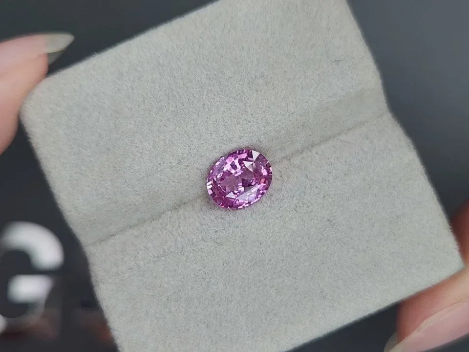Pink spinel in oval cut 1.58 carats, Tanzania Image №4