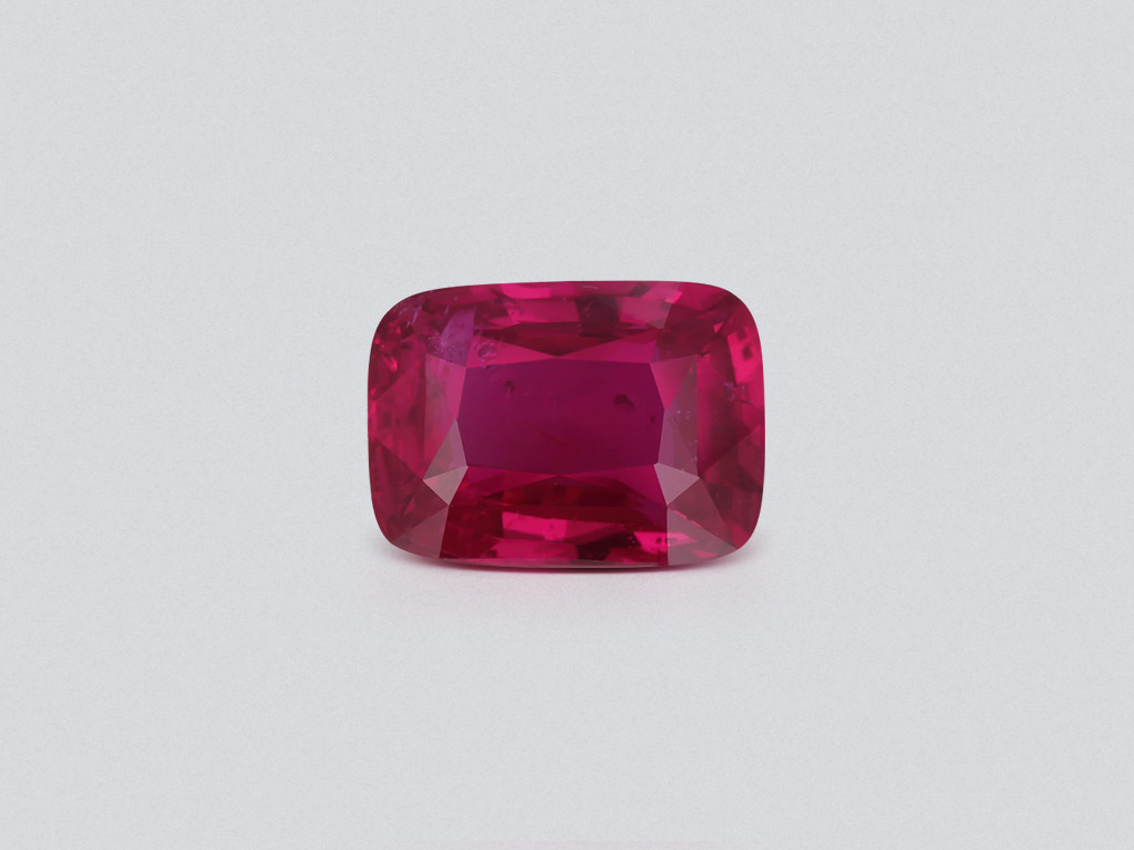 Unheated ruby Pigeon's Blood cushion cut 3.03 carats, Mozambique Image №1