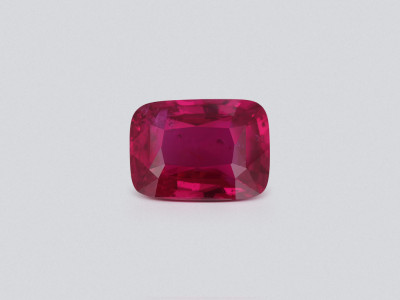 Unheated ruby Pigeon's Blood cushion cut 3.03 carats, Mozambique photo