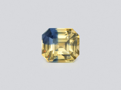Unheated sapphire Bi-color octagon cut 2.16 carats, Madagascar photo