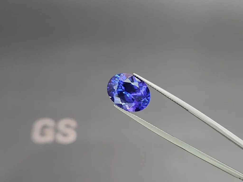 Tanzanite oval cut 7.06 carats, Tanzania Image №3