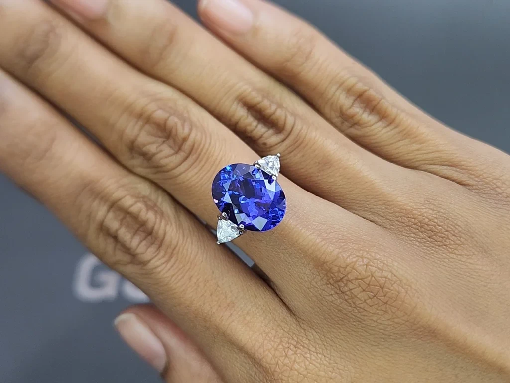 Tanzanite oval cut 7.06 carats, Tanzania Image №5