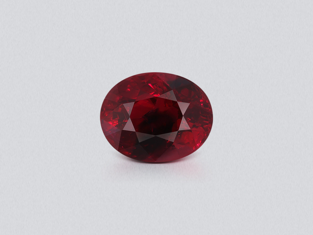 Unheated ruby Pigeon Blood oval cut 4.05 carats, Burma Image №1