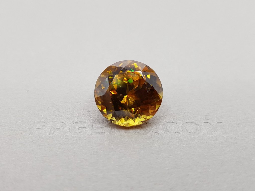 Golden orange sphene 12.68 ct, Madagascar Image №1