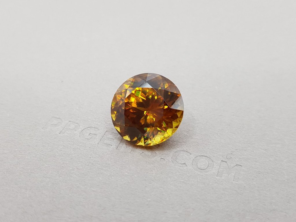 Golden orange sphene 12.68 ct, Madagascar Image №2
