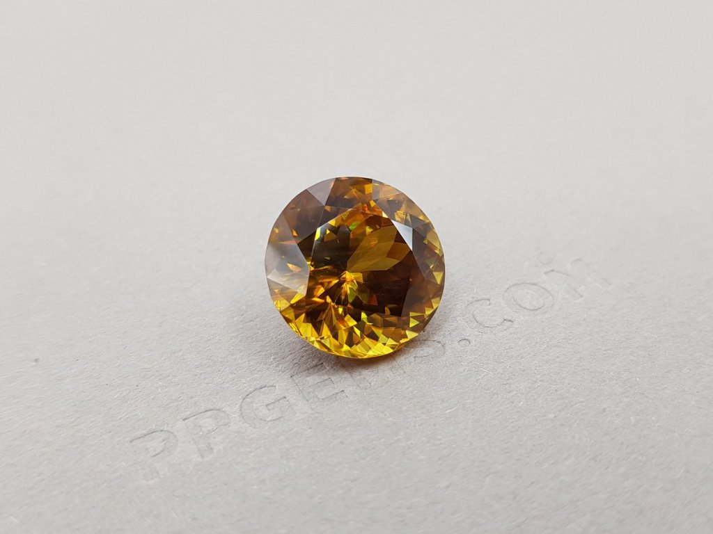 Golden orange sphene 12.68 ct, Madagascar Image №3