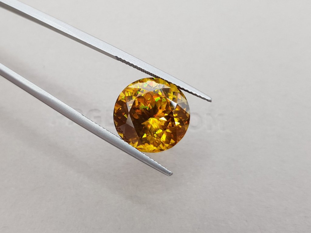 Golden orange sphene 12.68 ct, Madagascar Image №4