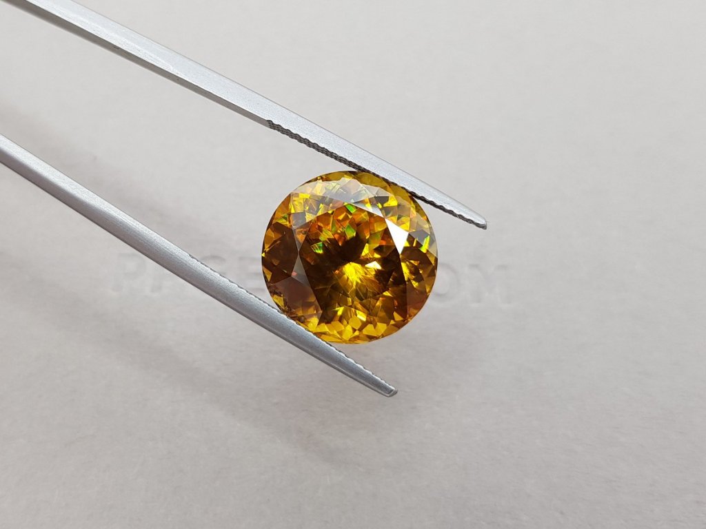 Golden orange sphene 12.68 ct, Madagascar Image №5