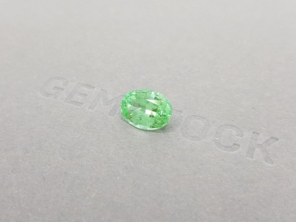 Neon green tourmaline Paraiba in oval cut 2.79 ct, Mozambique Image №3