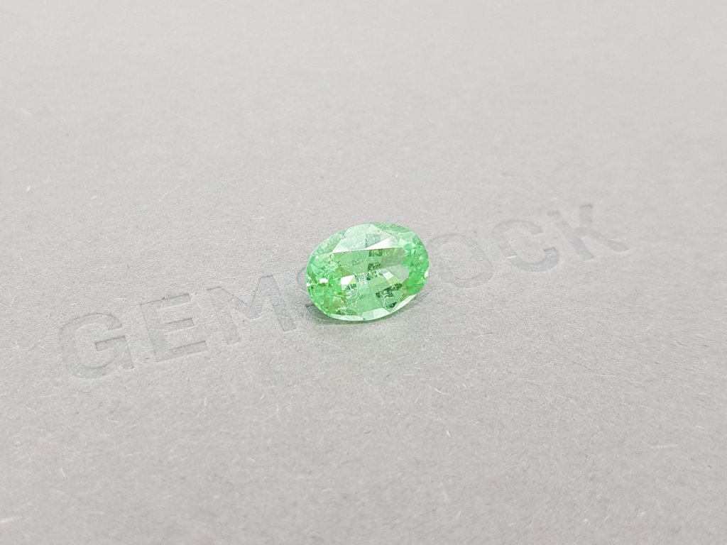 Neon green tourmaline Paraiba in oval cut 2.79 ct, Mozambique Image №2