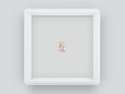 Unheated cushion cut padparadscha sapphire 0.91 carat photo