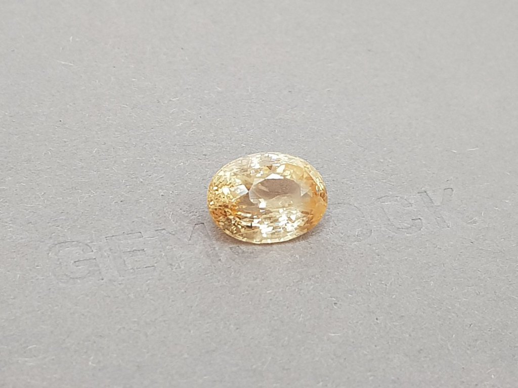 Unheated oval cut padparadscha sapphire 9.03 ct, Sri Lanka, Lotus Image №2