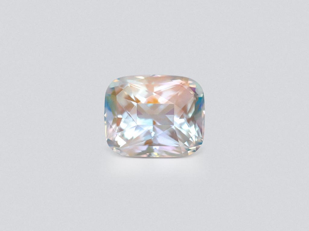 Rainbow moonstone in faceted cushion cut 4.17 carats, Madagascar Image №1